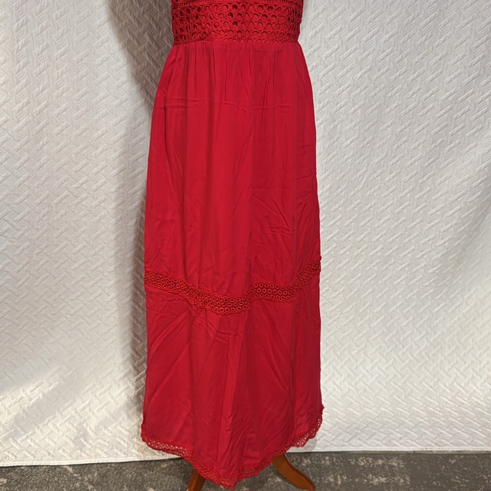 BNWT Solitaire Small Long Red Dress With Adjustable Straps - Picture 2 of 3